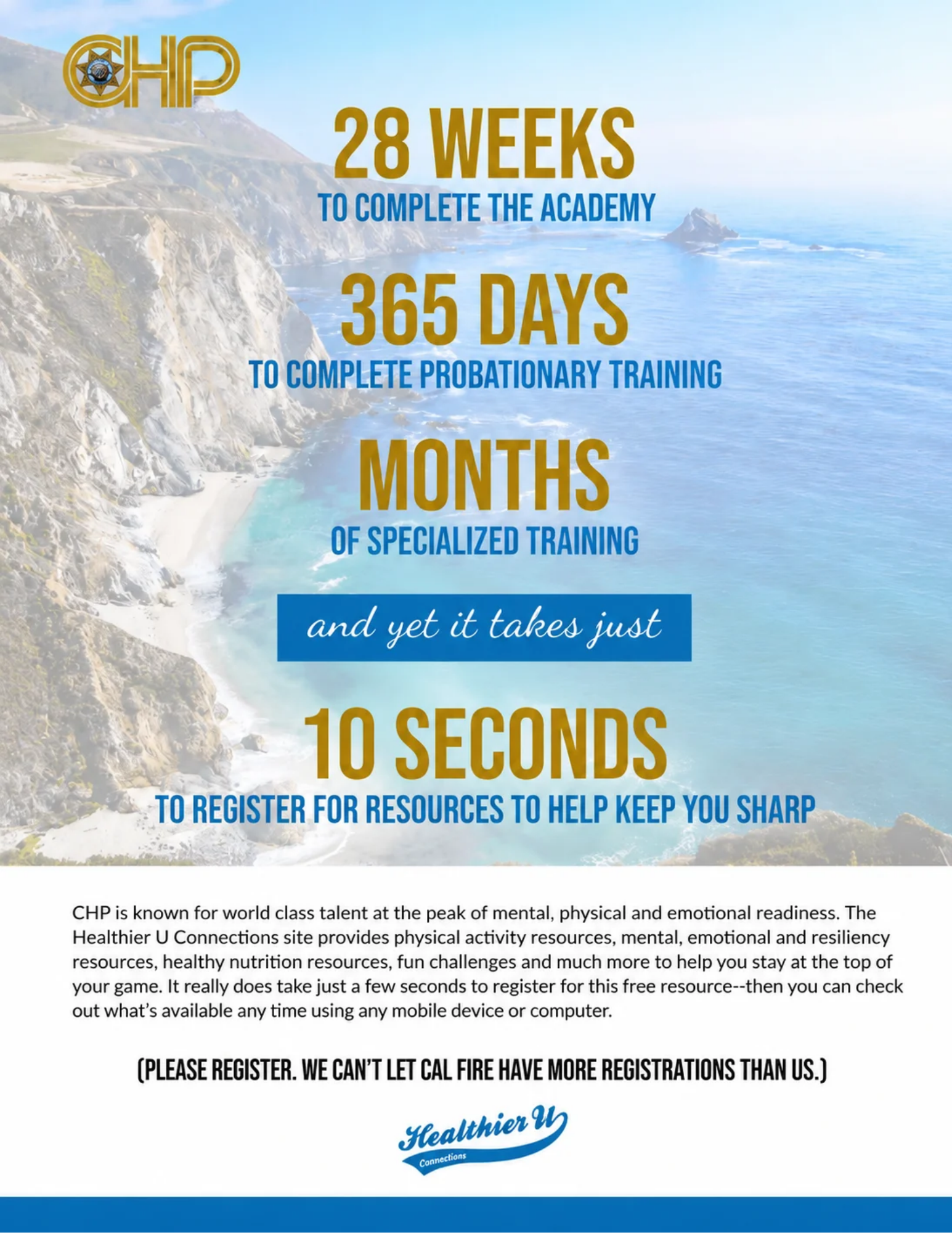 CHP employee well-being registration campaign